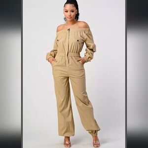 Khaki Jumpsuit